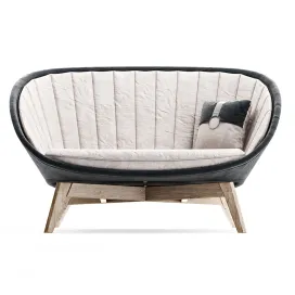 Peacock sofa cane line